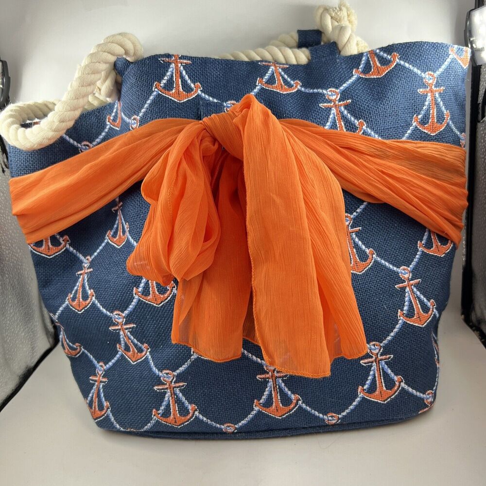 Mud Pie For Atlantis Bahamas Bucket Beach Bag Purse With Inner Wet Bag